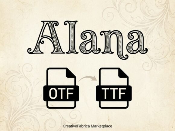 Alana: Ornate Vintage Display Serif for Elegant Design