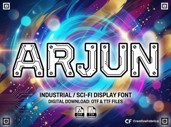 Arjun: The High-Tech Display Typeface for Galactic Branding