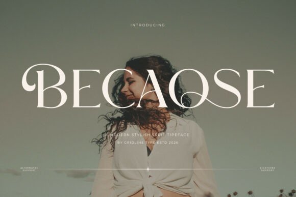 Becaose: The Modern Serif for Visual Storytelling