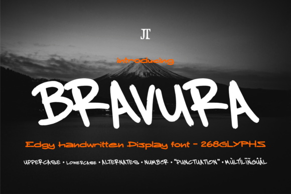 Bravura: Bold Handwritten Font for Modern Design