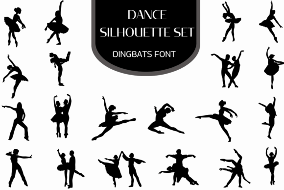 Dance Silhouette Set: A Dingbats Font for Dynamic Design