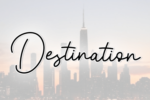Destination: A Handwritten Font for Timeless Design