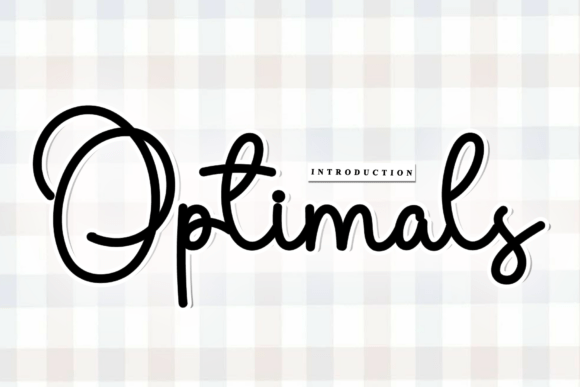 Discover the Elegant Flow of Optimals Script Font