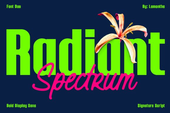 Exploring the Radiant Spectrum Font Duo