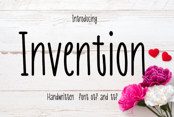 Invention: The Handwritten Font for Creative Projects