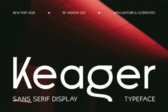 Keager: A Modern Typeface for Bold, Impactful Design