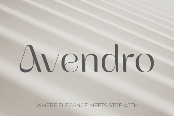Meet Avendro: A Bold Serif for Premium Designs