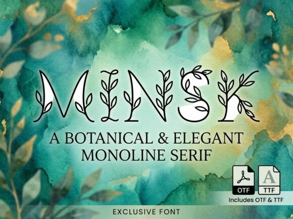 Minsk: A Bold Display Font for Headlines and Logos