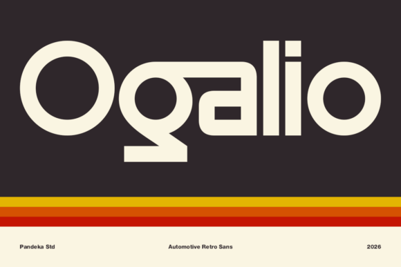 Ogalio: A Retro Sans Serif Font for Automotive Design
