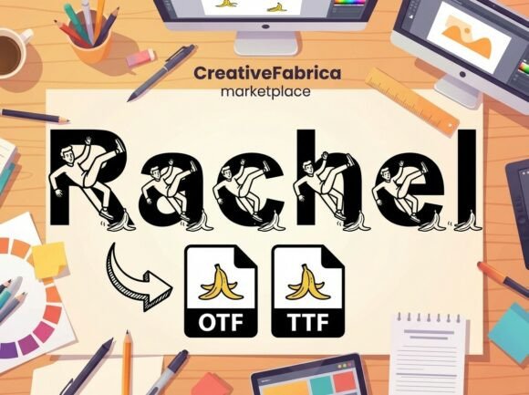 Rachel: The Hilarious Slip-Up Banana Display Font