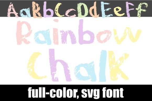 Rainbow Chalk: The Authentic Hand-Drawn Display Font