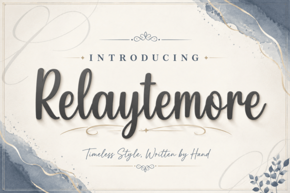Relaytemore: A Script Font of Understated Elegance