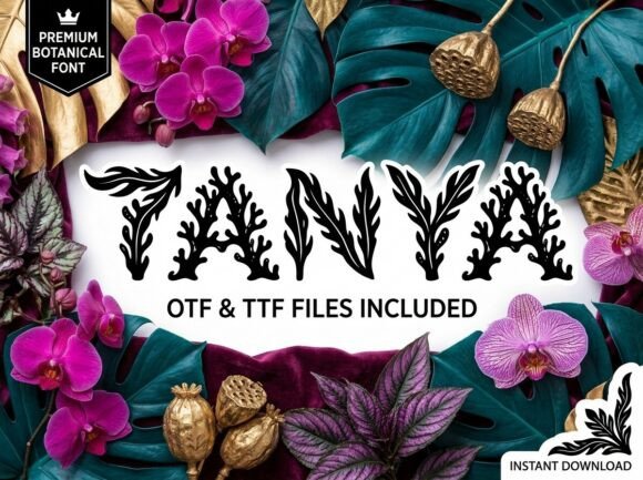Tanya Font: A Bold Display Typeface for Impactful Design