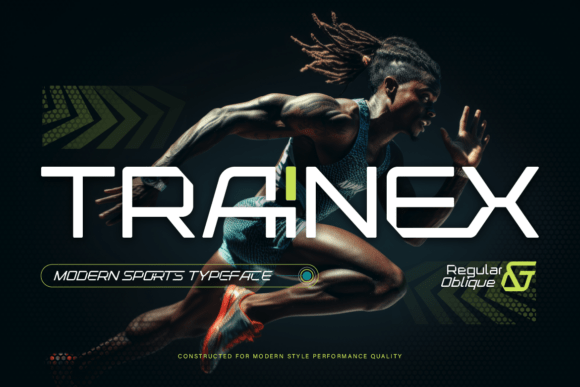 Trainex: The Modern Typeface for Dynamic Sports Design