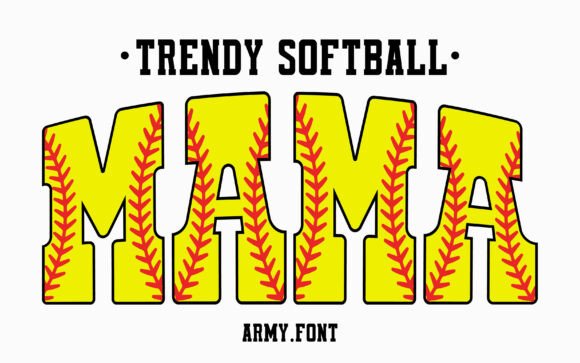 Trendy Softball: A Font with Athletic Spirit